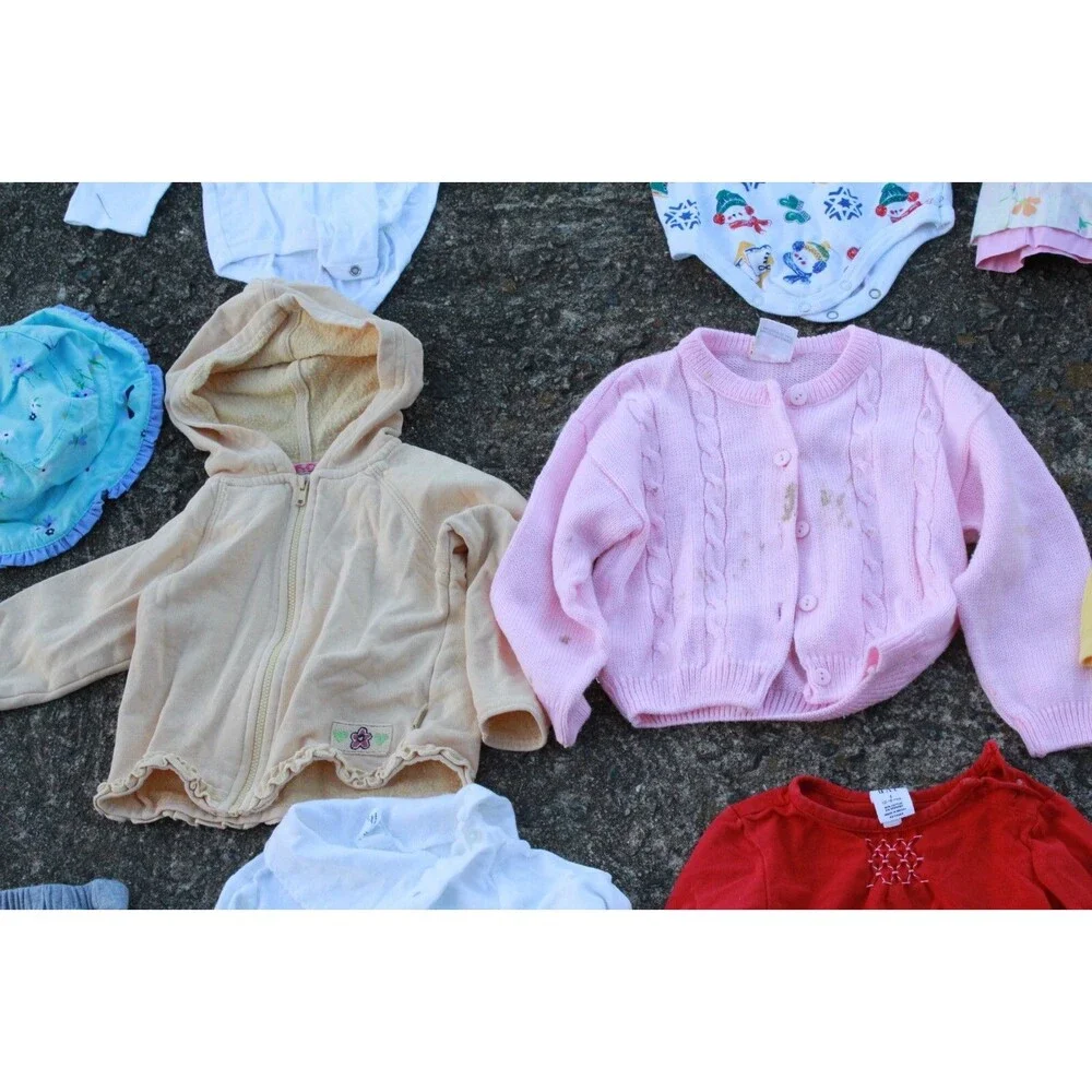 Huge Lot 26 pcs Girls Clothing 18M Outfits Dresses Play Photoshoot Sleep Overall
